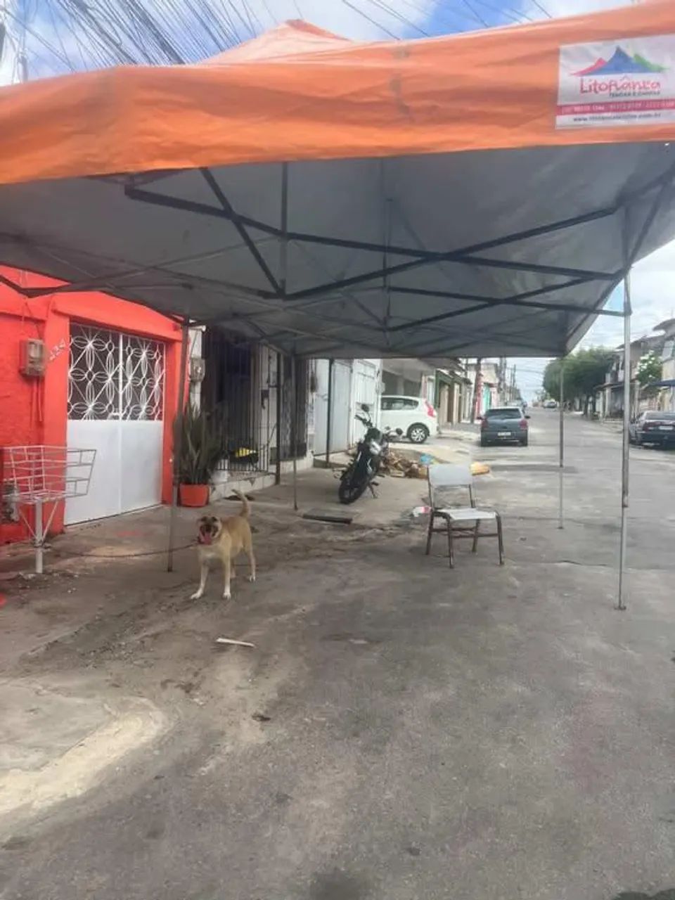 Tenda sanfonada  3x6 metros quadrados 