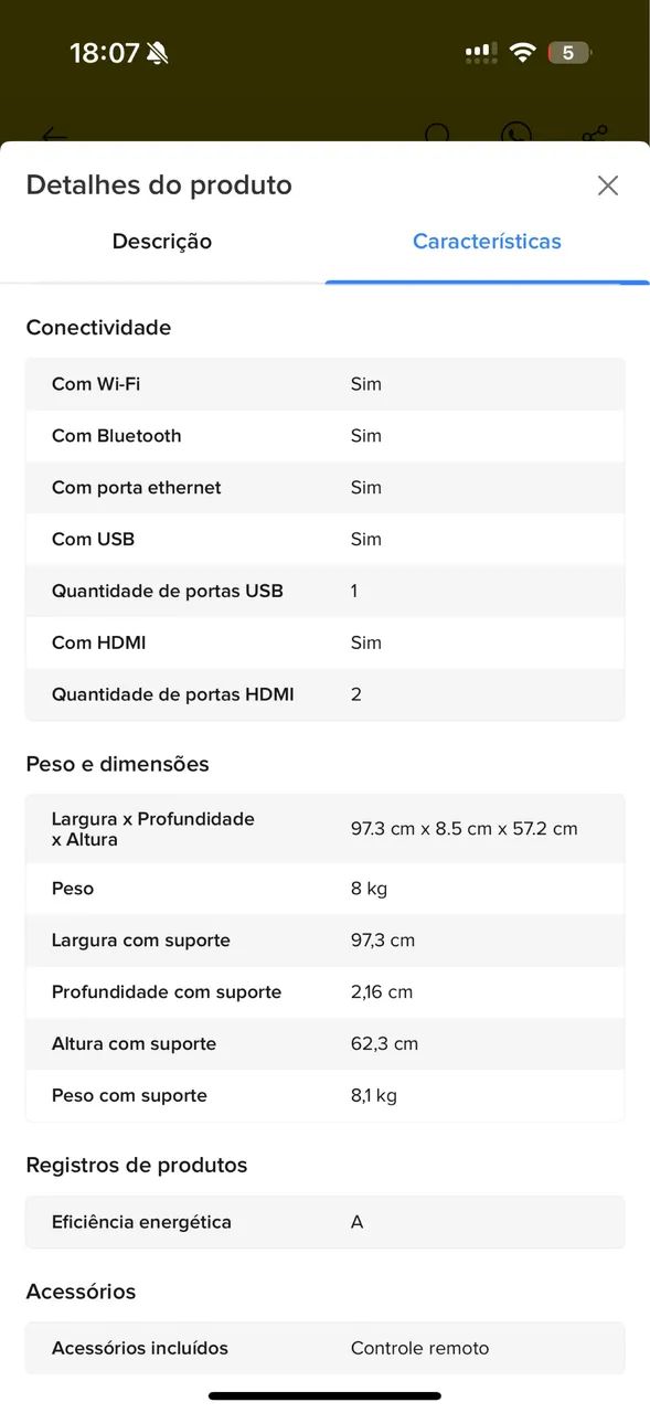 Smart TV LG 43"Full HD, Processador A5 Ger6, AI, Alexa e webOS 23 - Foto 5