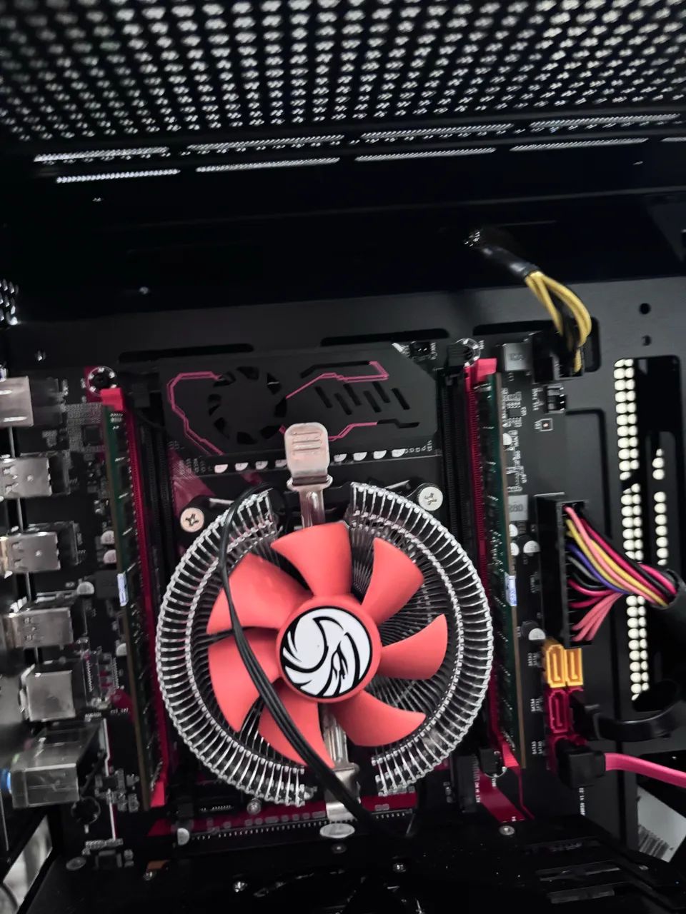 Placa mãe mais processador 