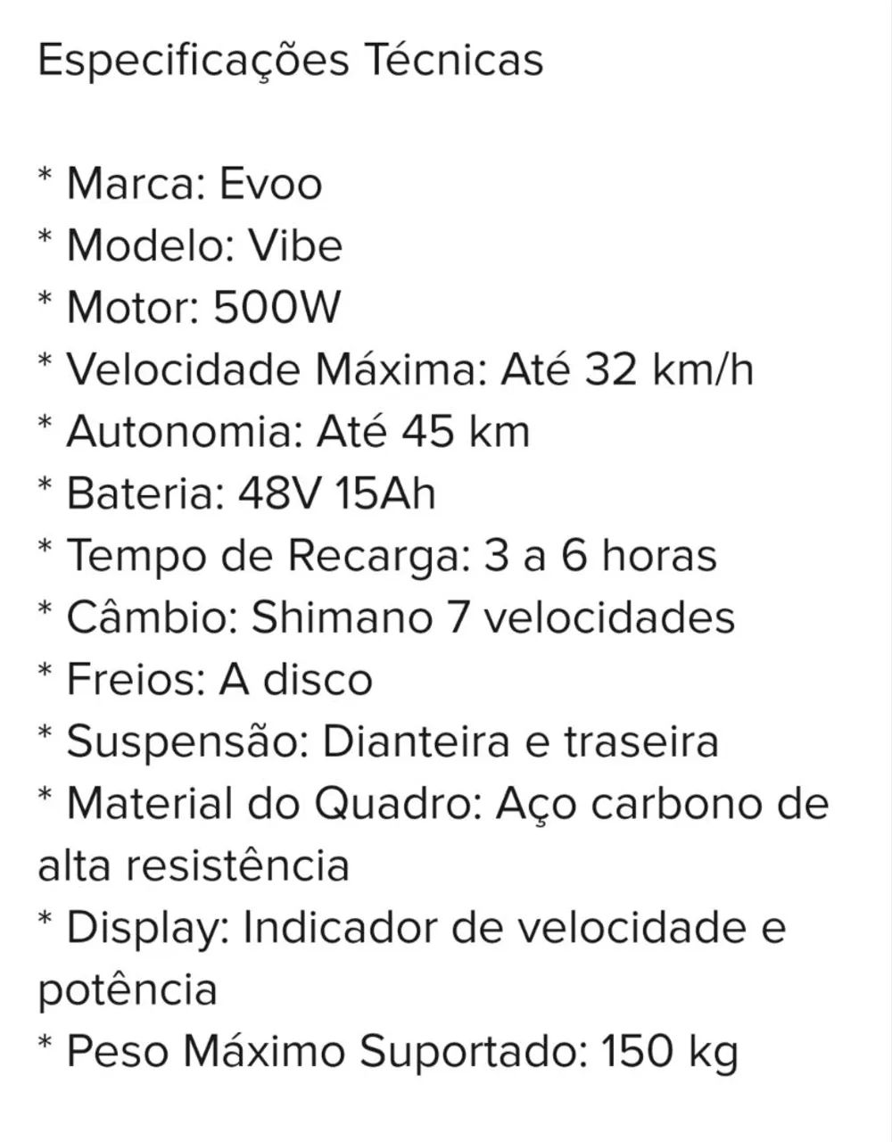 Bike elétrica evoo - Foto 2