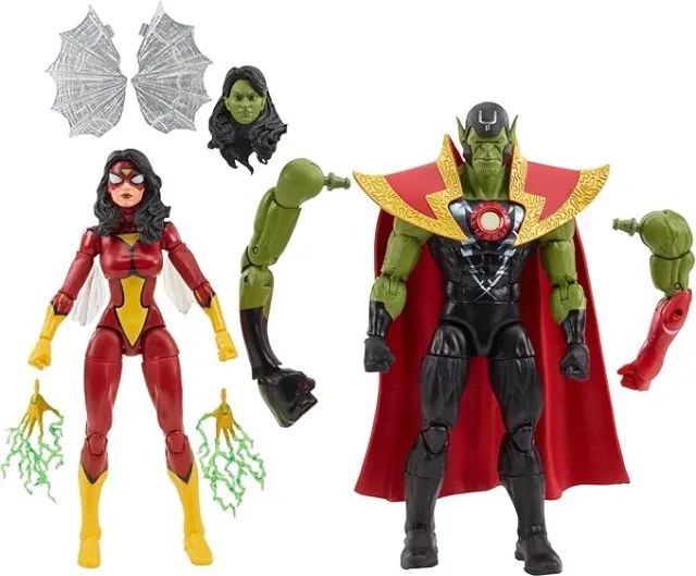 Mulher Aranha & Super Scrull Marvel Legends Two Pack Hasbro   - Foto 2