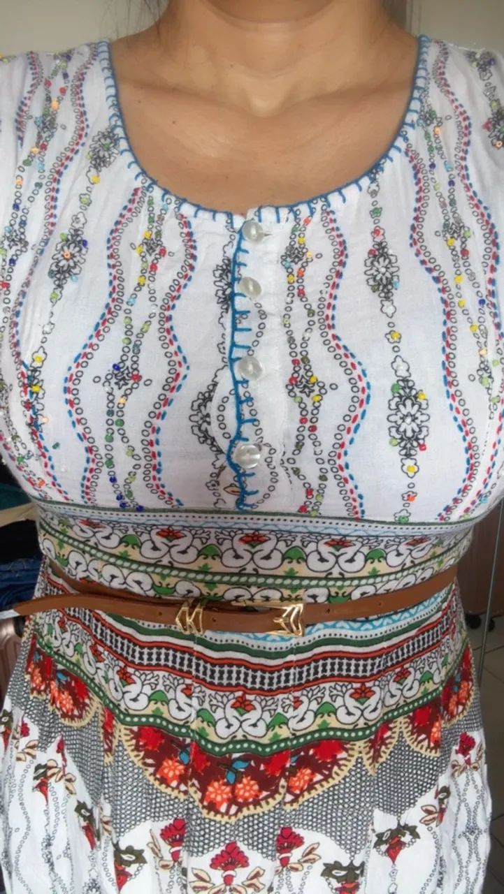 Vestido indiano longo m - Foto 4