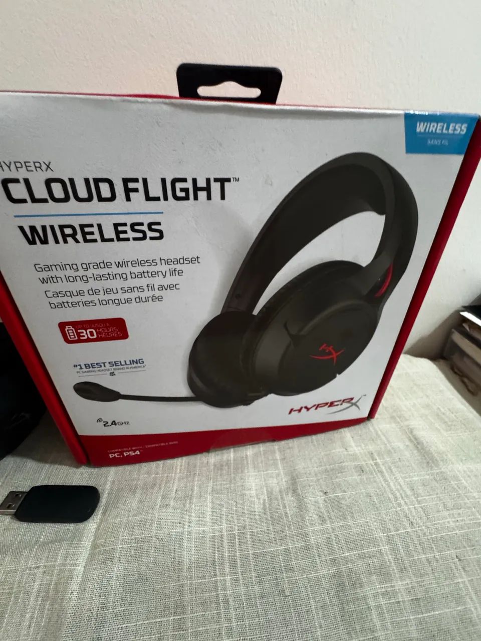 Headset HyperX Cloud Flight Wireless Original - Sem Fio, Bateria Longa, PC/PS4 - Foto 4