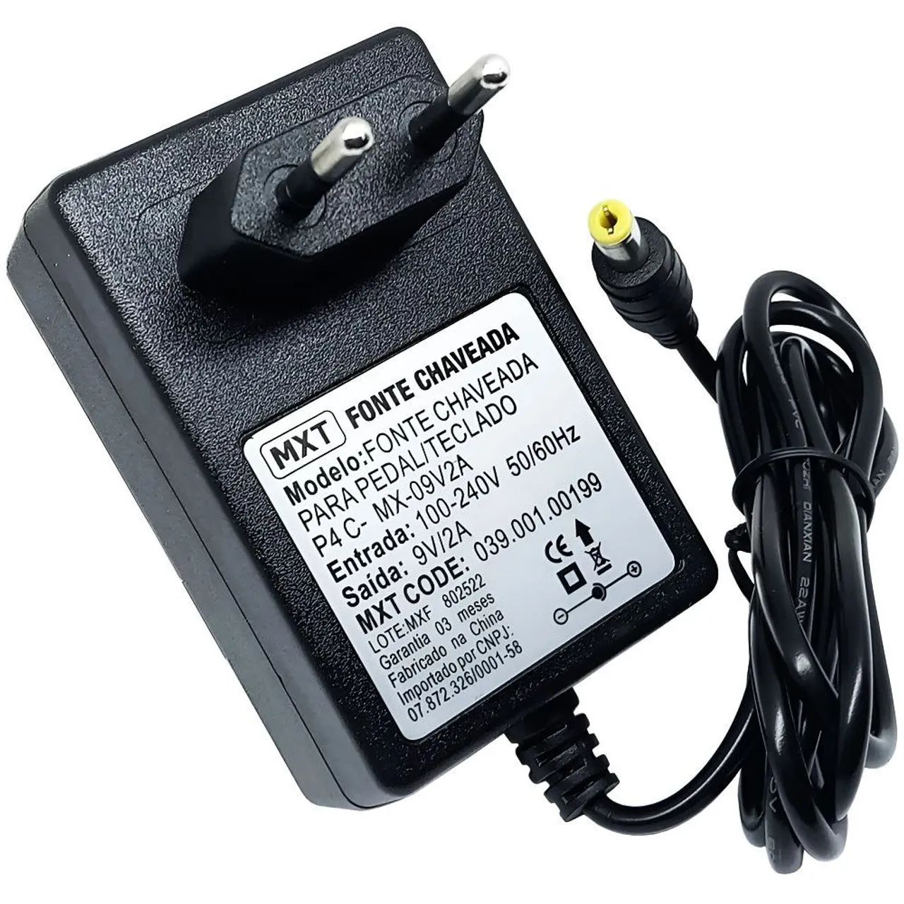 FONTE CHAVEADA PARA PEDAL/TECLADO 9V
