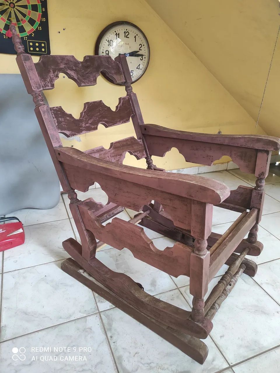 Cadeira antiga,para restauração: - Foto 3