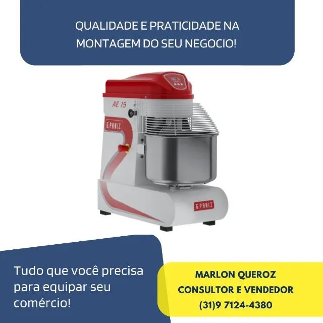 Amassadeira Espiral 15 KG G.Paniz Nova
