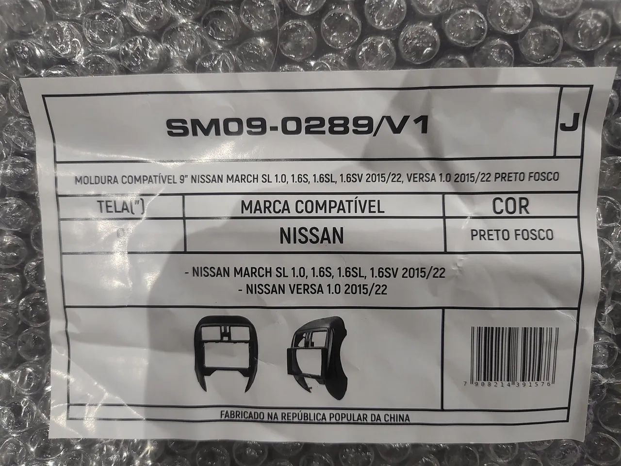 Moldura para Multimídia 9 " - Compatível com Nissan march e Versa - Foto 2