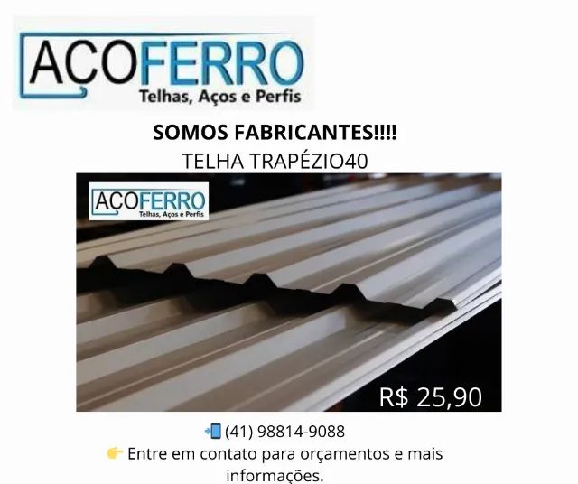 TELHAS!!! SOMOS FABRICANTES 