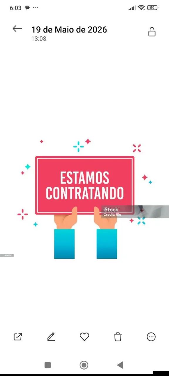 Vaga para auxiliar de cozinha. 