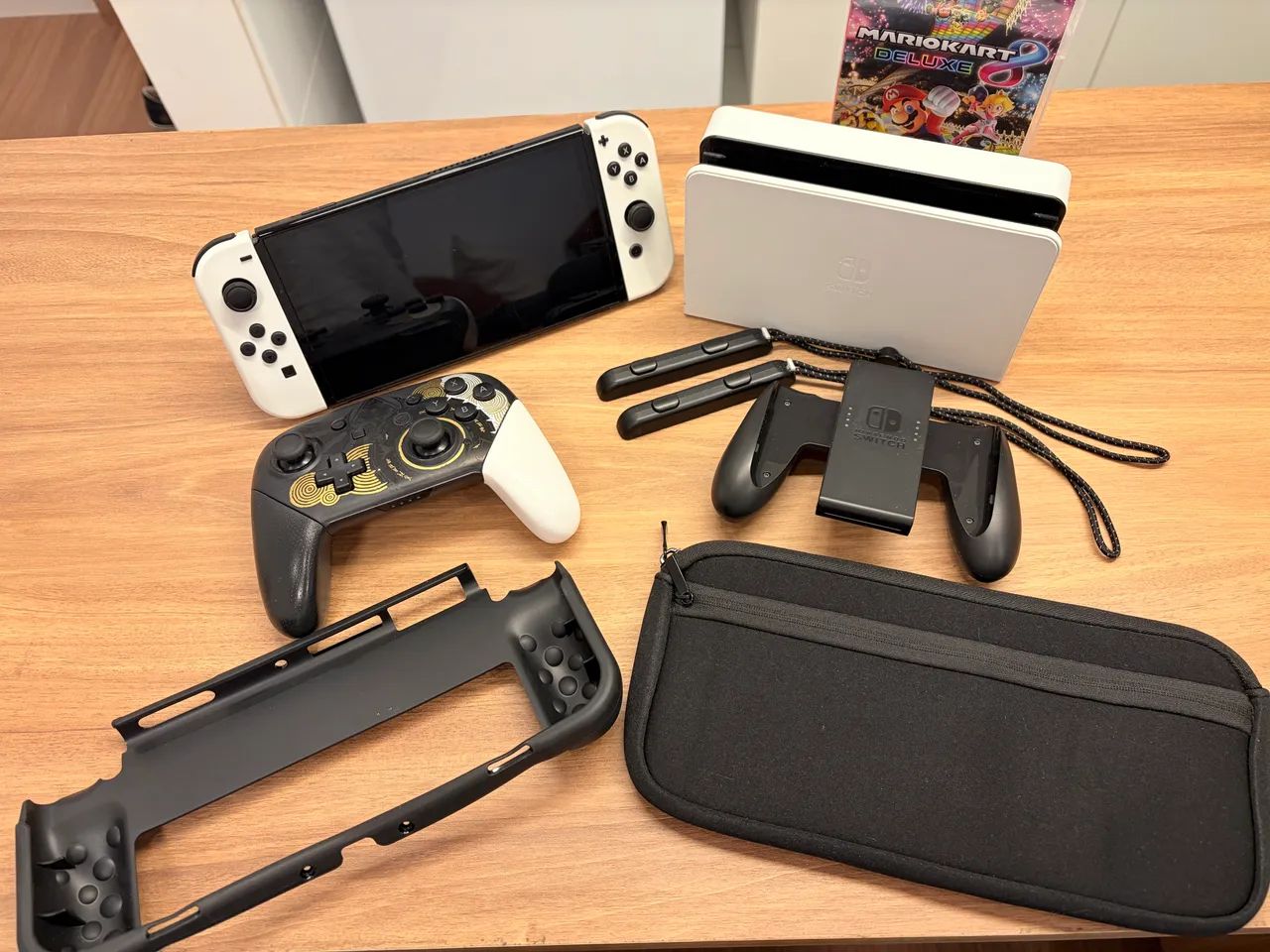 Nintendo Switch OLED + Mario Kart 8 - Jogos de Vídeo Game - Jardim