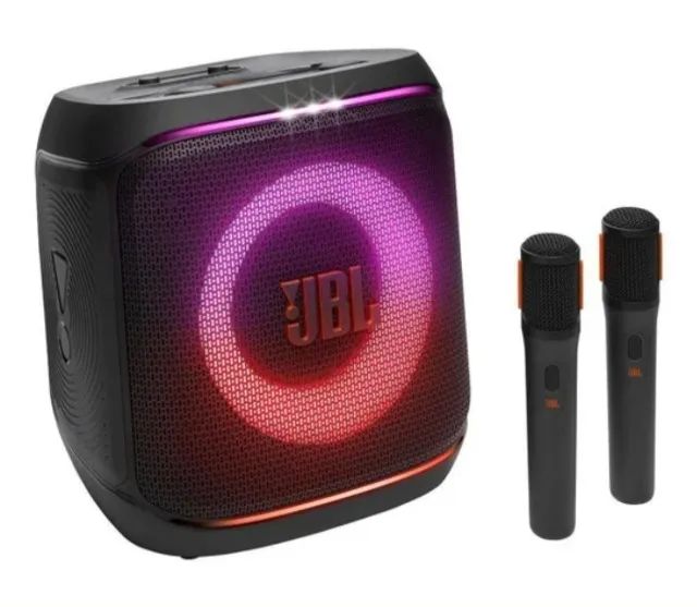 Caixa JBl com 2 microfones - Foto 2