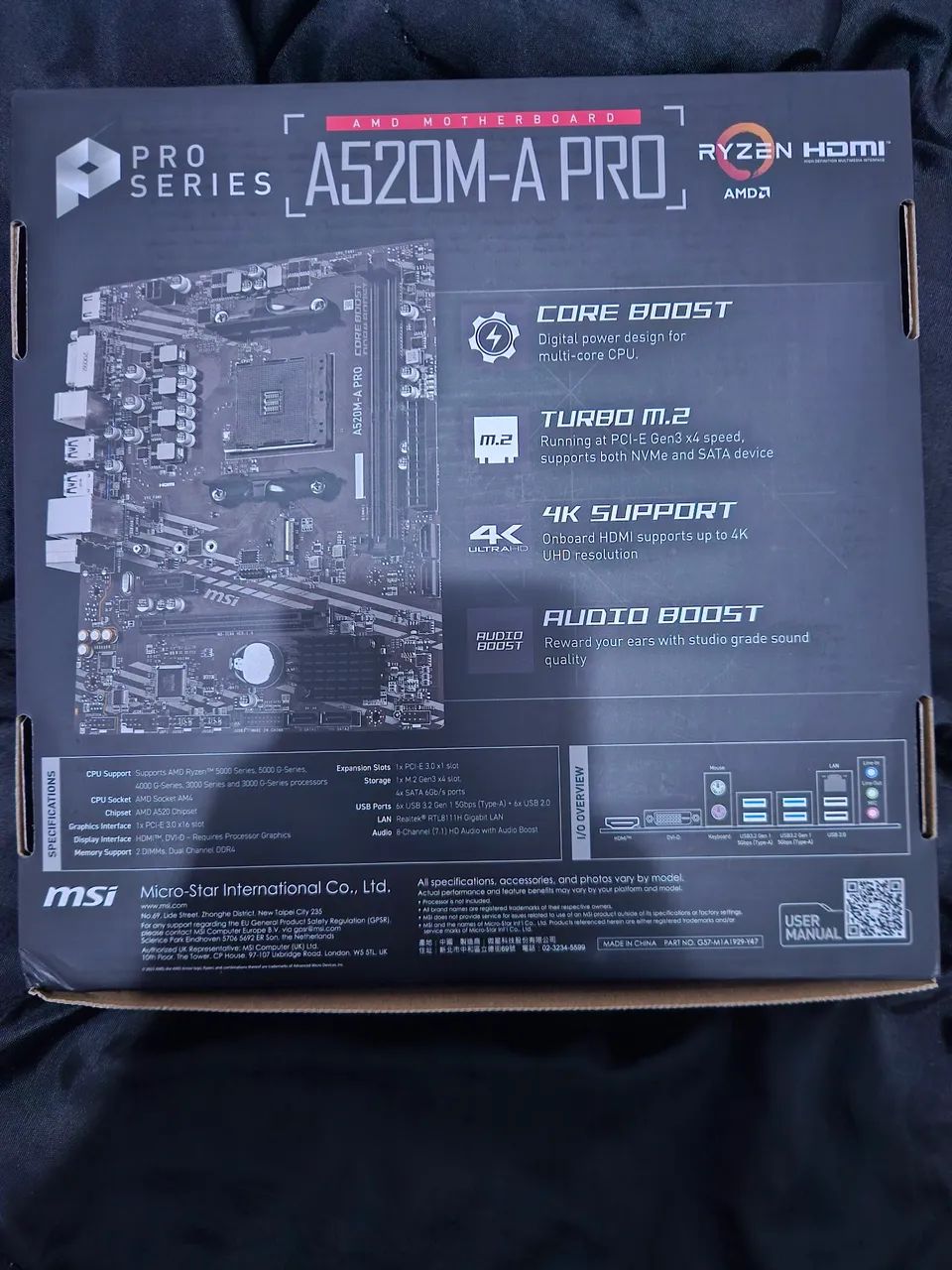 Placa mae a520m a pro MSI (LACRADA, NUNCA USADA) - Foto 3