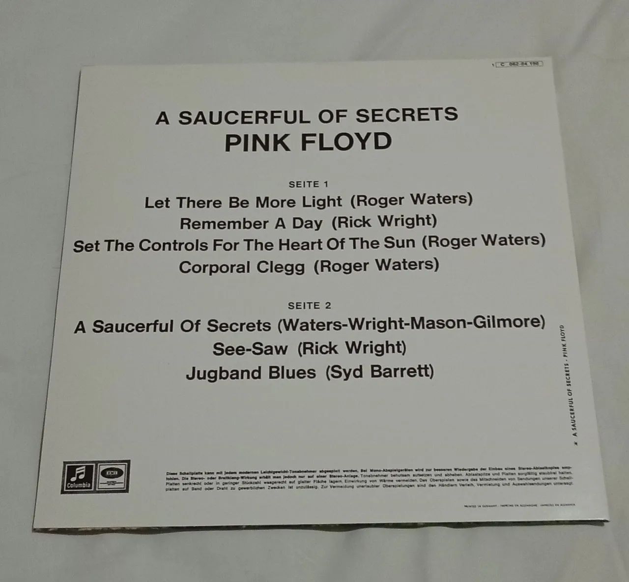 LP PINK FLOYD A Saucerfull Of Secrets AZUL  - Foto 3