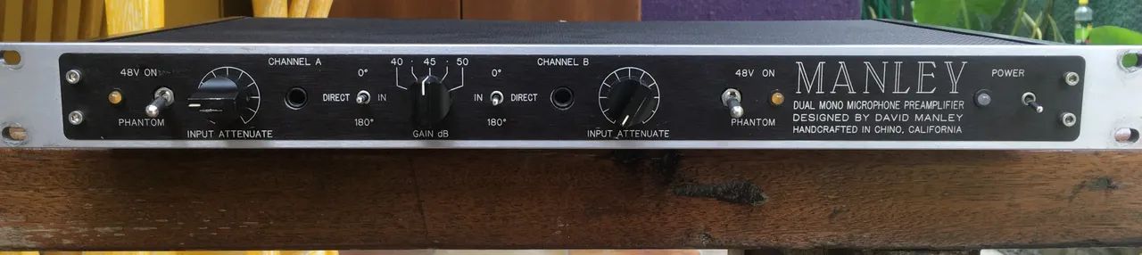 Pre amp vavulado Manley Dual Mono - RARO !