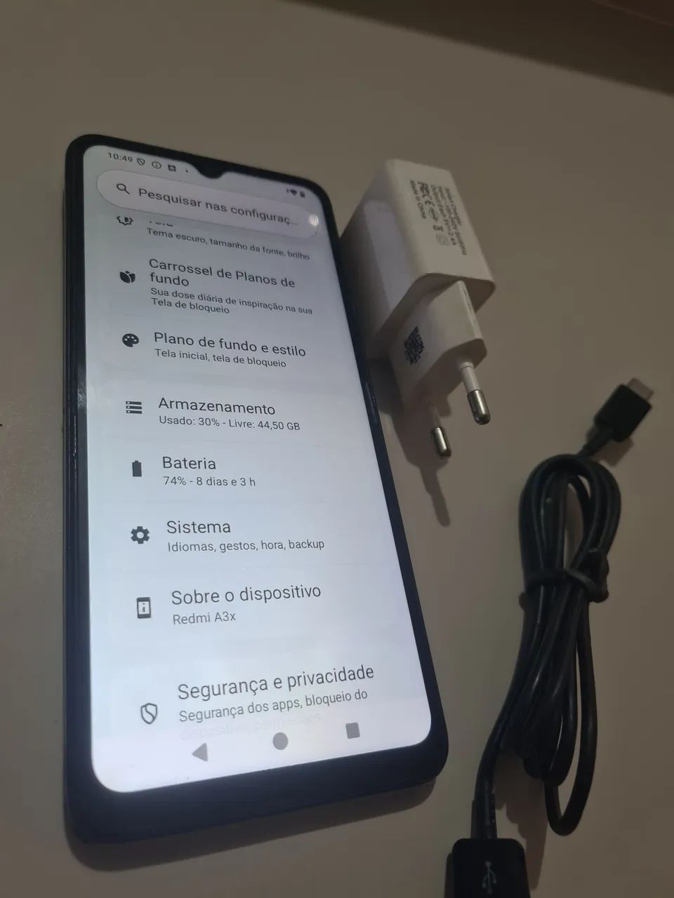 Redmi A3X Funcionando perfeitamente, bateria durando muito - Foto 3