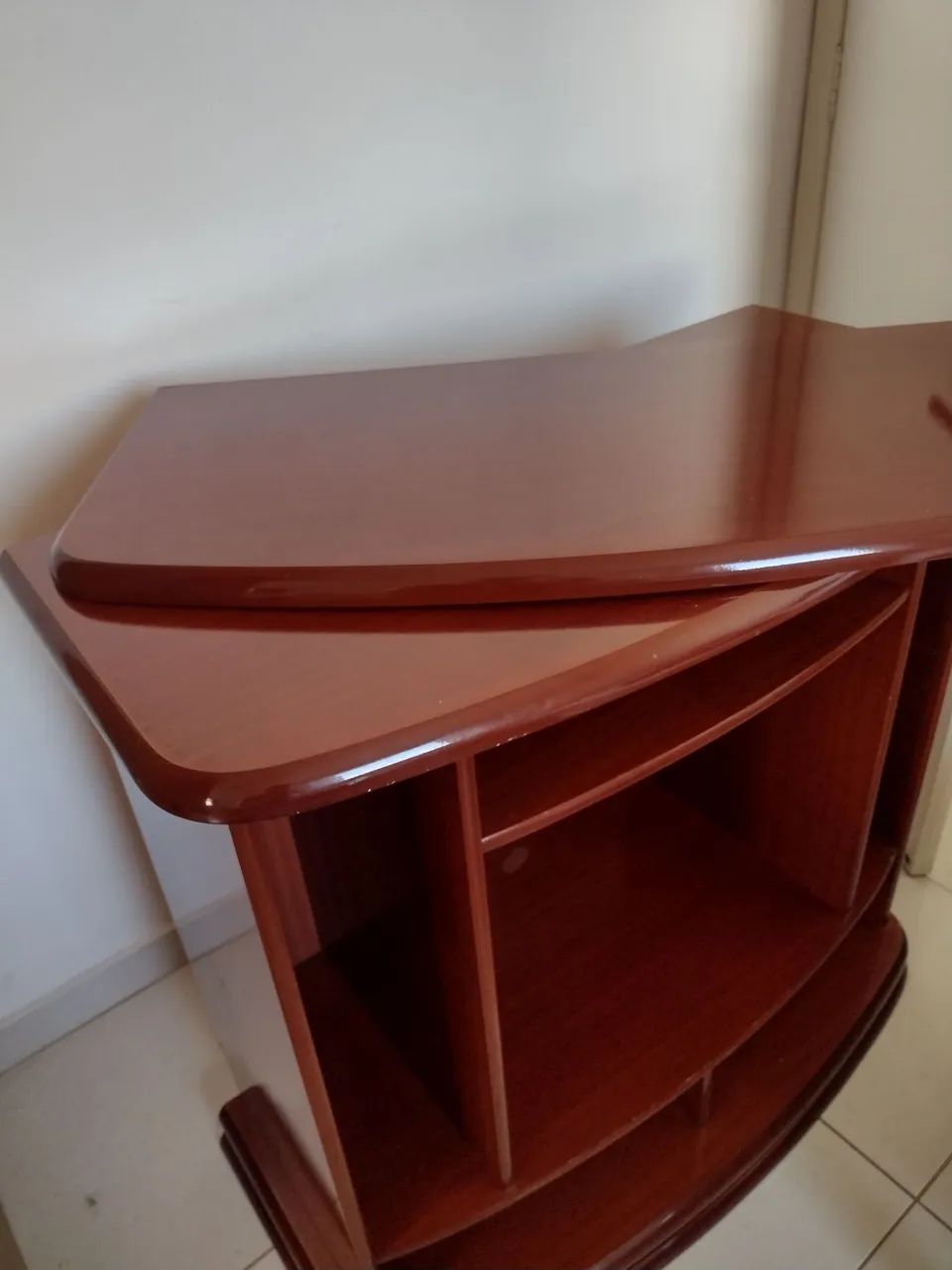 Rack Madeira Maciça 90x90x45cm  - Foto 3