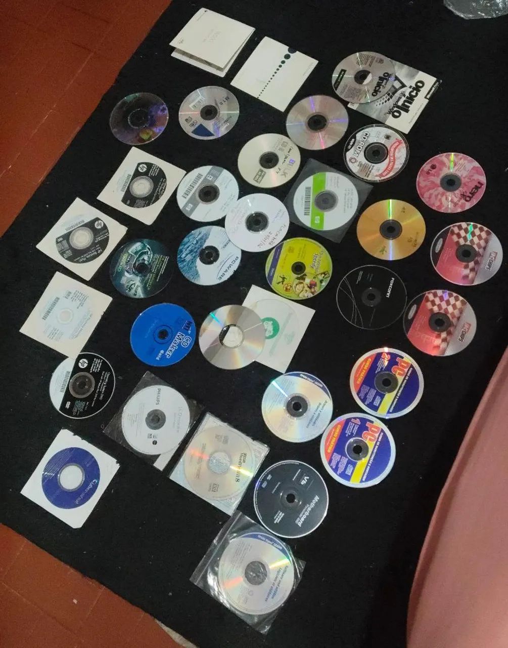CDs de instalação de programas 