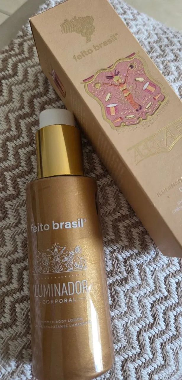 Iluminador Corporal Dourado Feito Brasil