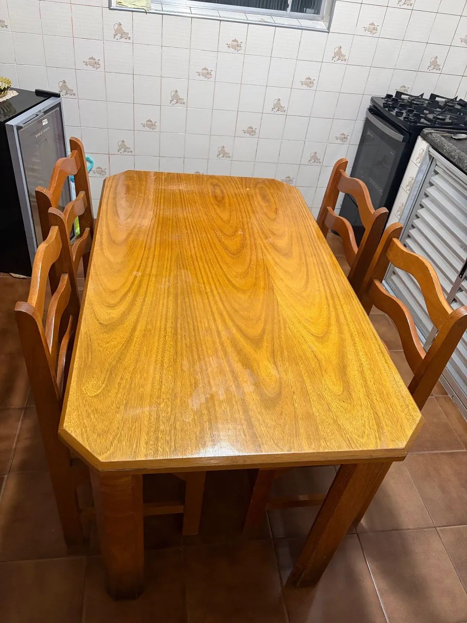 Mesa Madeira com 4 cadeiras Cozinha / Sala Jantar  - Foto 3