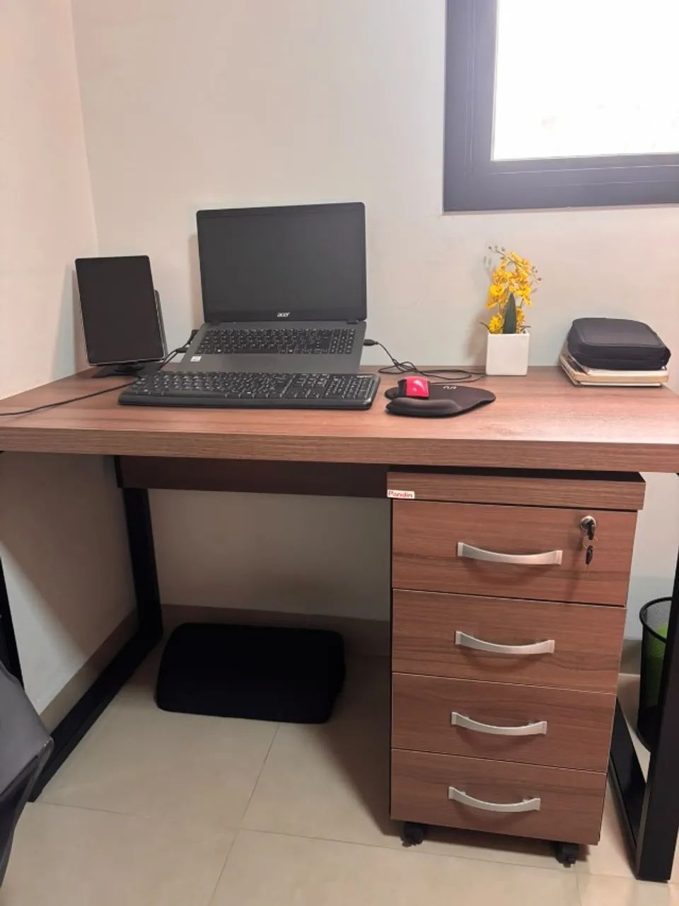 Mesa de Home office e gaveteiro independente Pandin - Foto 2