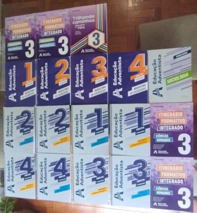 Livros didáticos Adventistas 3° ano do Ensino Médio 