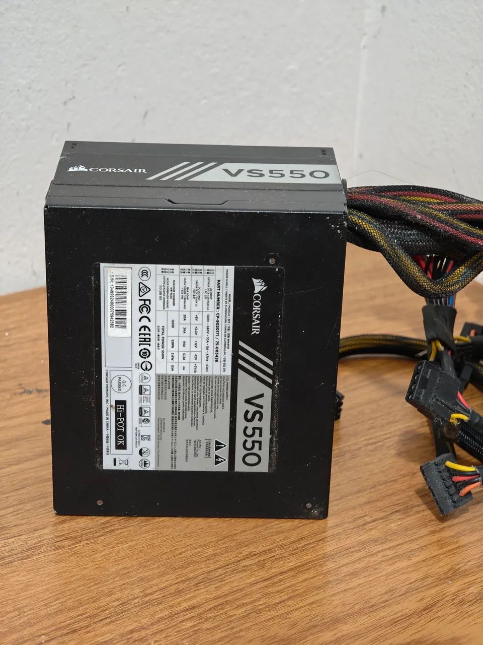 Fonte Corsair vs550 usada em bom estado  - Foto 2