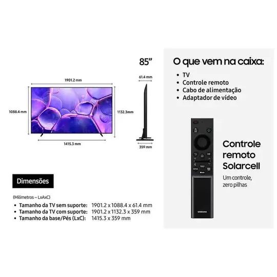TV Samsung 85 Polegadas  - Foto 3