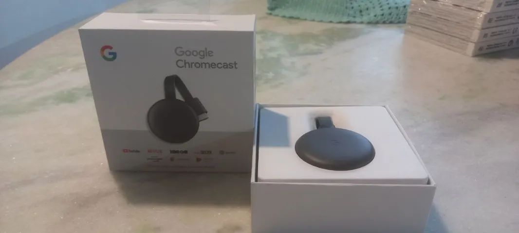 Chromecast 3a Geração Full Hd Original Chromecast + Cabo Usb (Usado) - Foto 3
