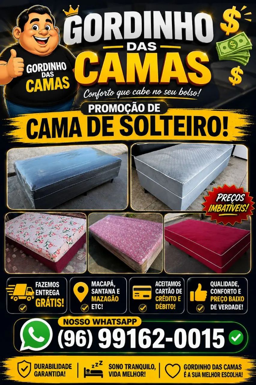 Promoção de cama de casal do gordinho das camas  - Foto 2