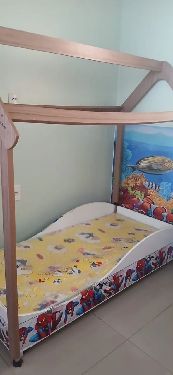 Vendo colchão infantil zero nunca foi usado,e se quiser Faso doação da Cama infantil  - Foto 3