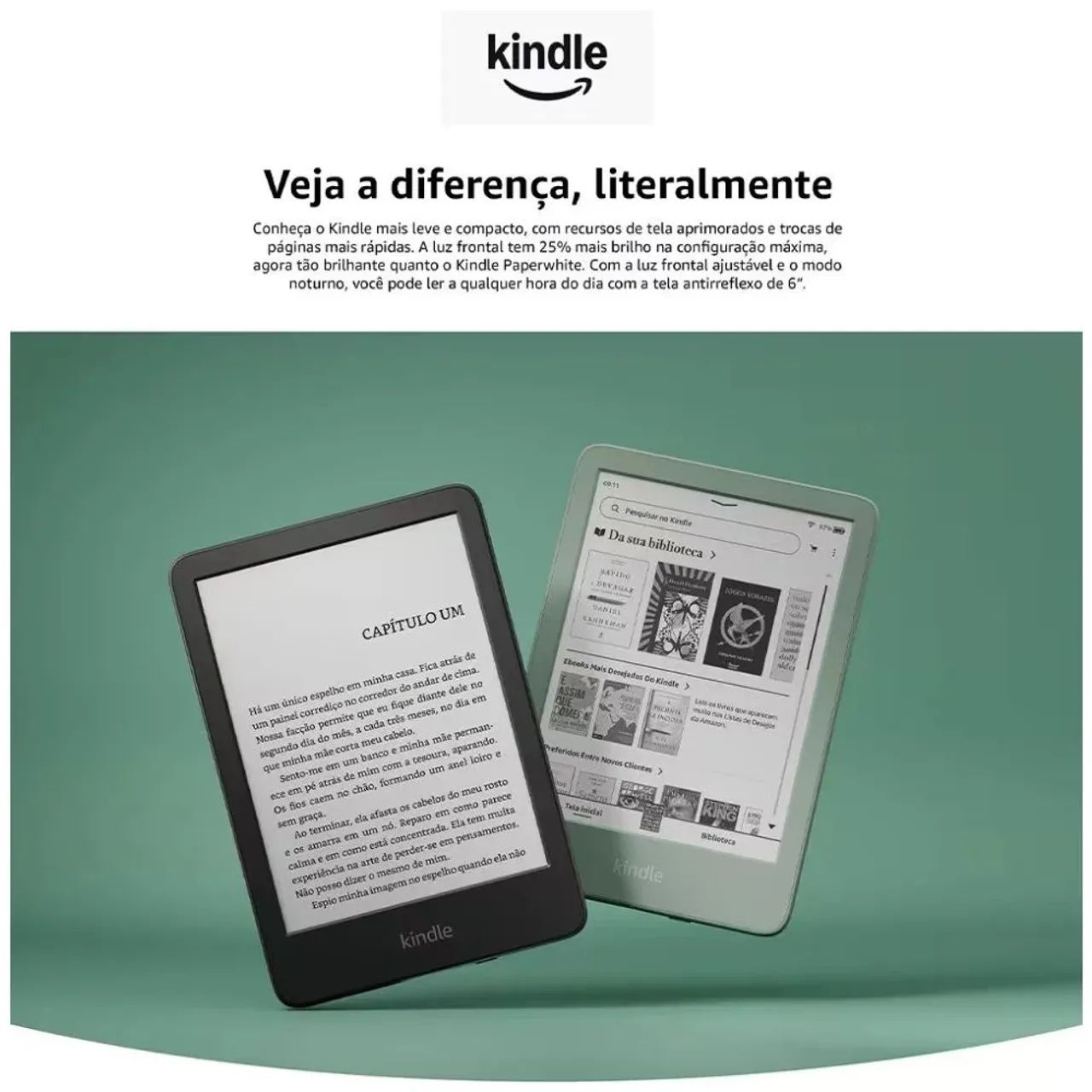 Kindle 16GB (Geração mais recente) Novo, Lacrado com Nota Fiscal e
