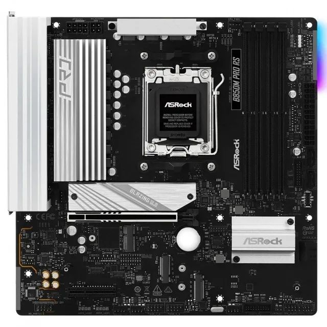 Placa Mãe AM5 B850M Pro RS ASRock - NOVA - Foto 2