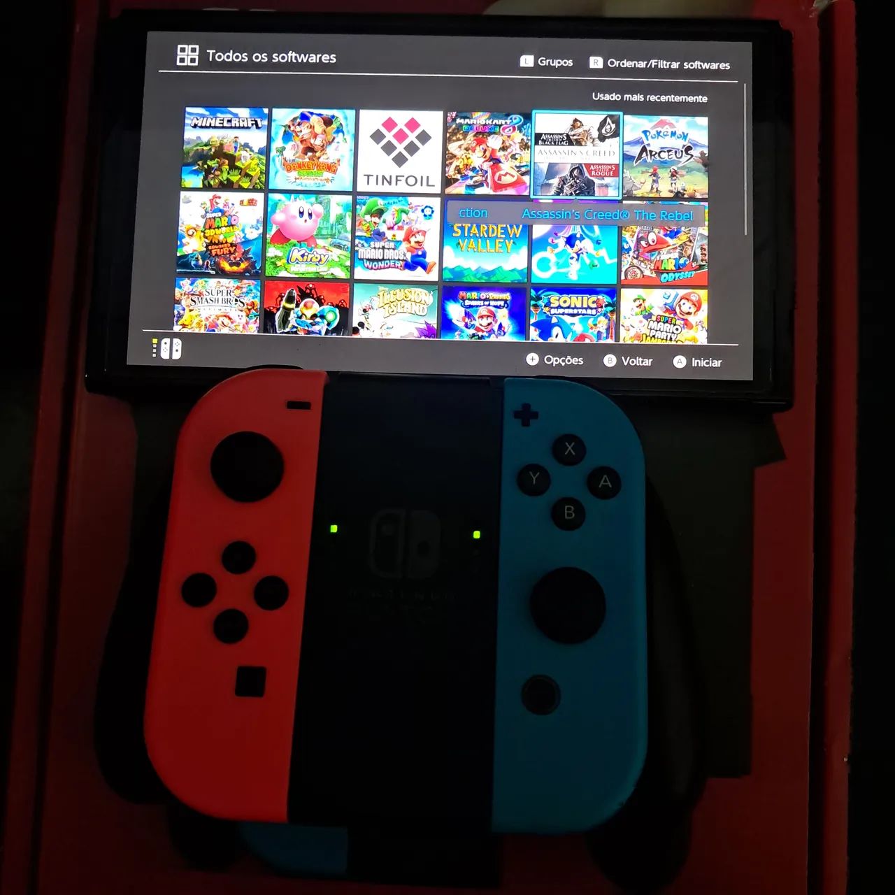 Nintendo Switch OLED desbloqueado + 20 jogos  - Foto 3