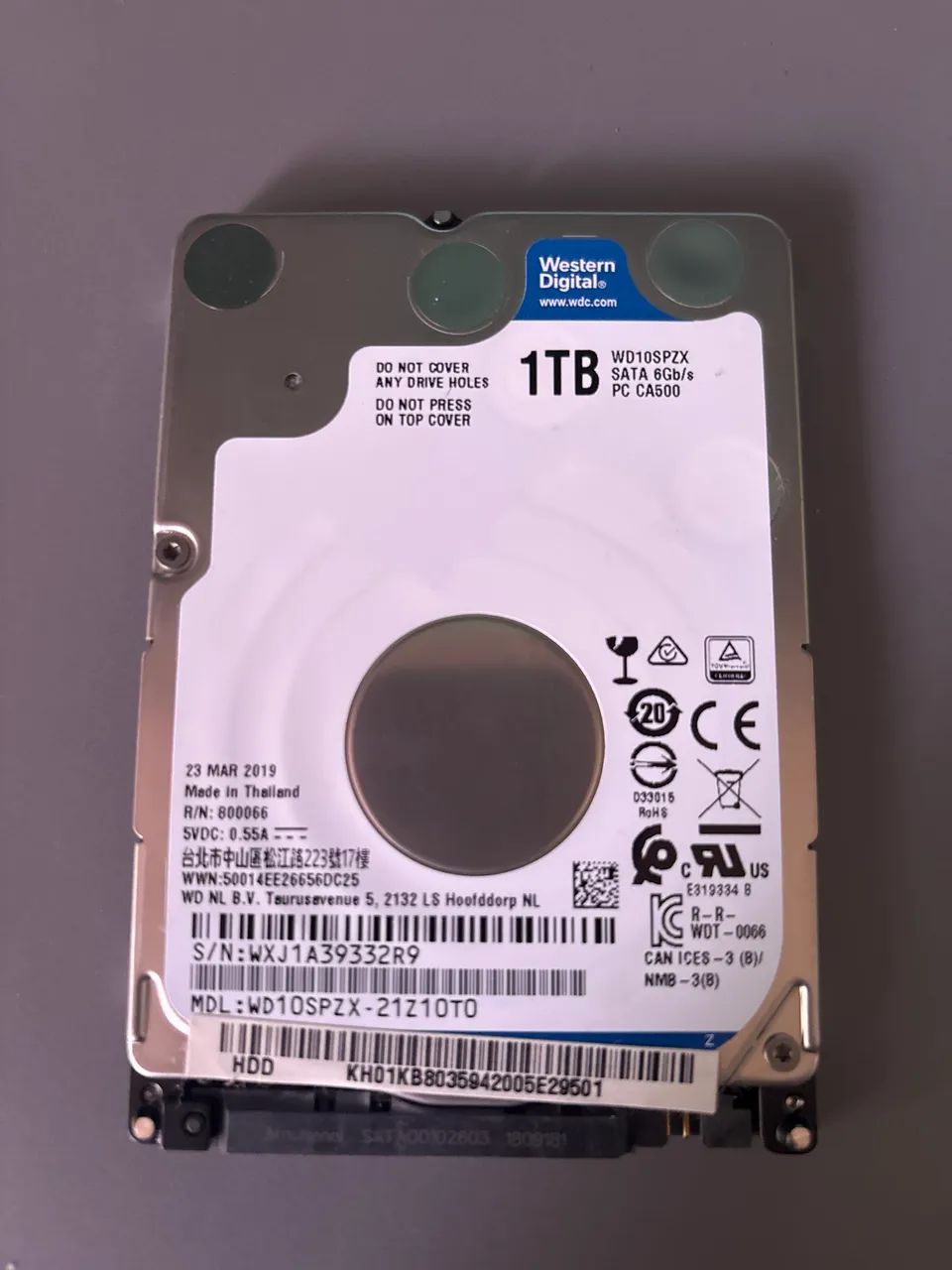 HD 1TB SATA Notebook