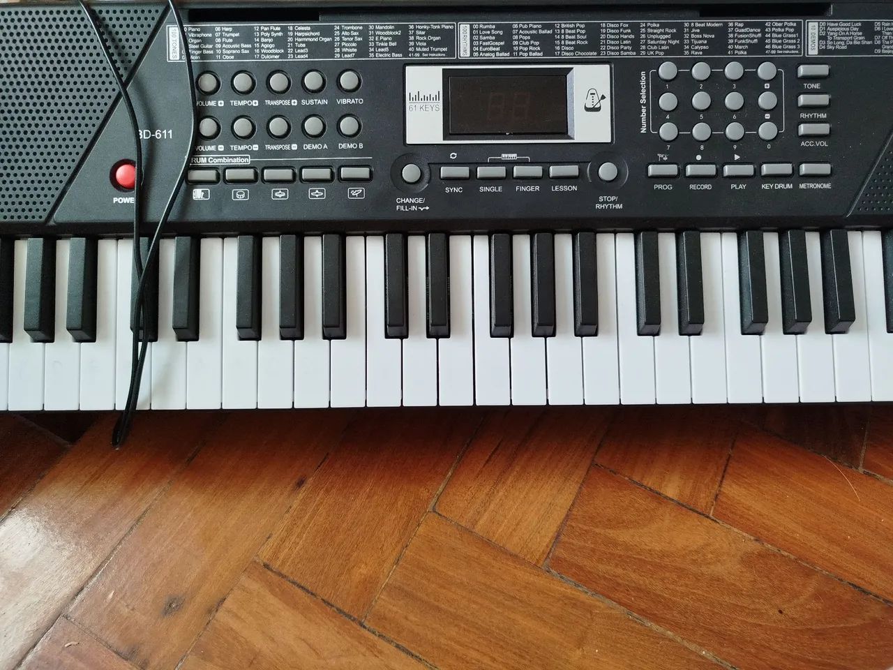 Teclado eletrônico Bdmusic BD 611