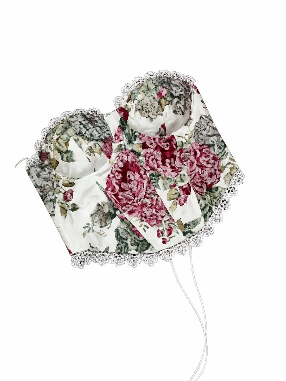 Corset Feminino Estampado Floral Tomara que Caia
