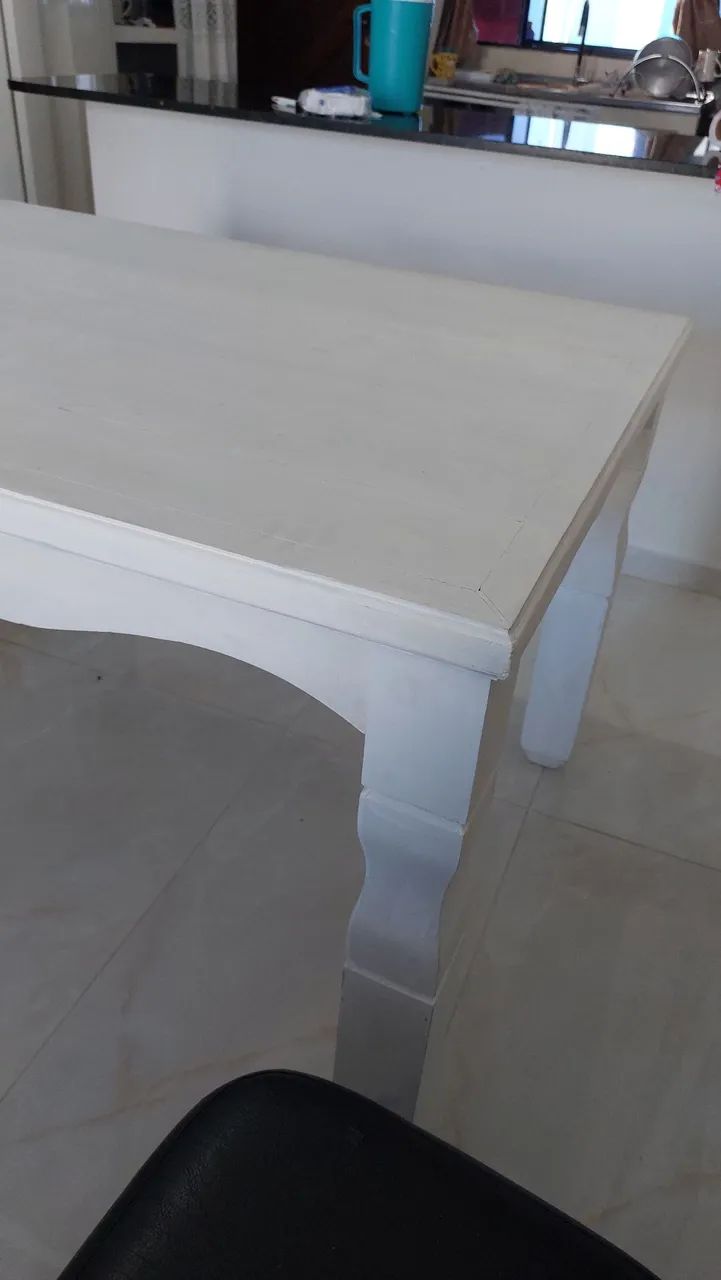 Mesa de Jantar na  Cor "Branca" - Foto 2