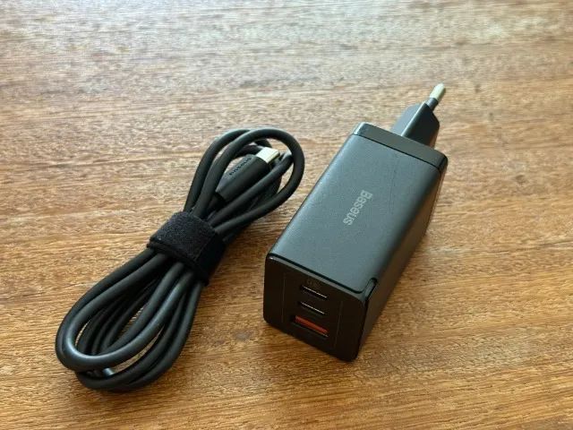 Carregador Baseus 65w + Cabo USB-C Baseus 100w - Foto 2