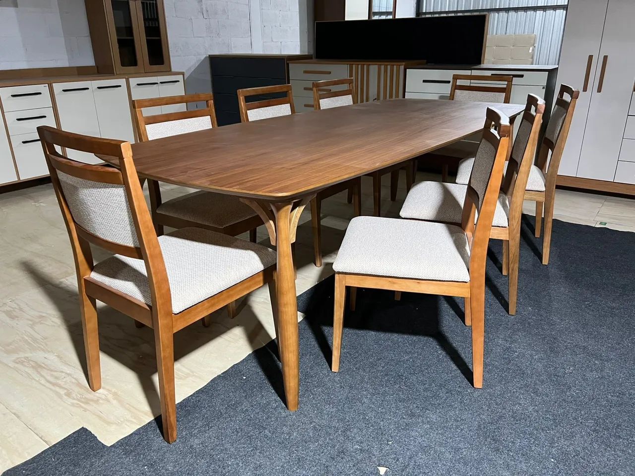 Mesa de Jantar Serena 2.50cm com 08 cadeiras  - Foto 2