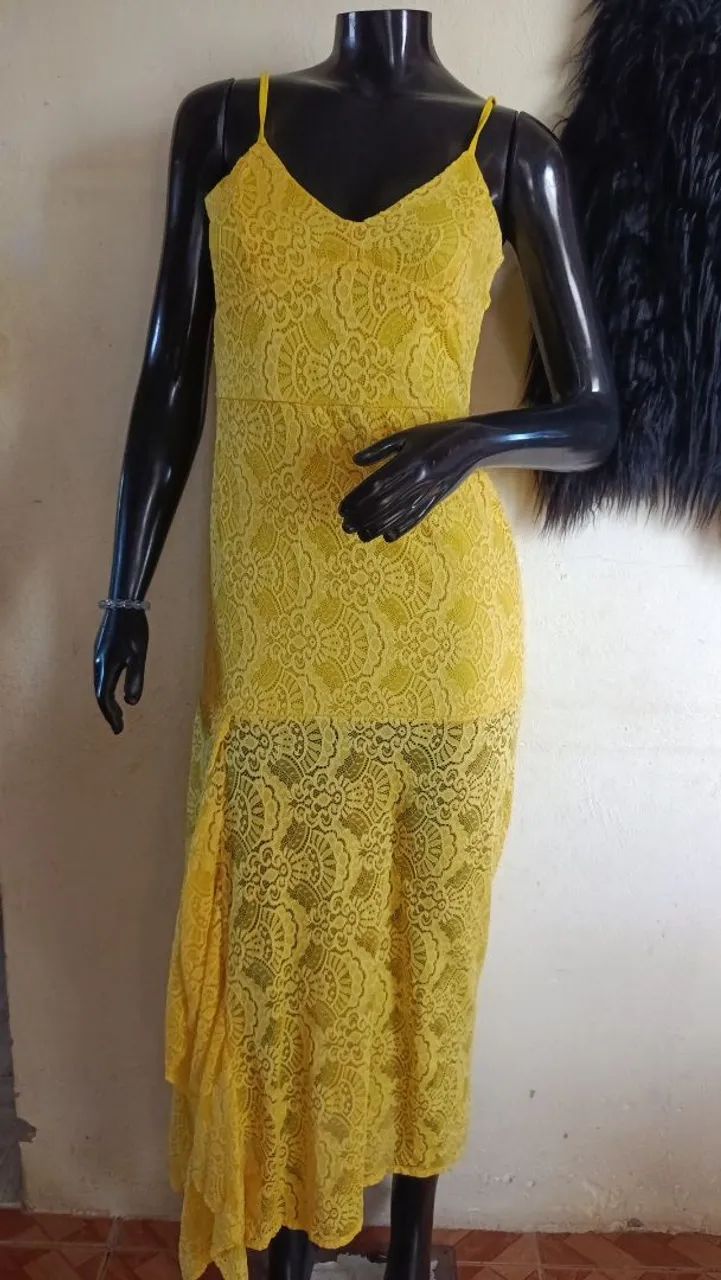 Vestido Sereia de renda 