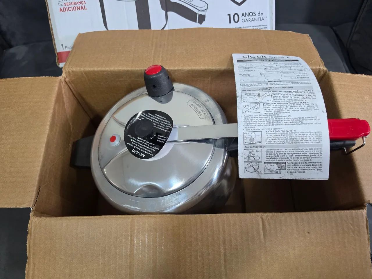 Panela de pressão 4,5L Clock NOVA! - Foto 3