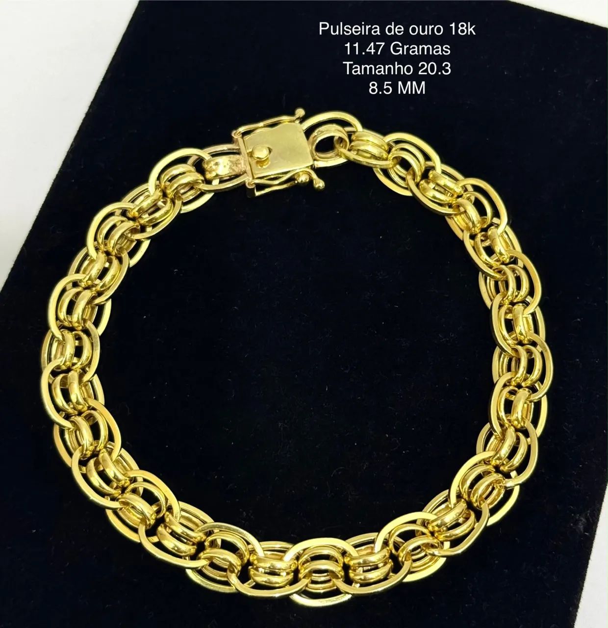 Pulseiras de ouro 18k  R$550 a Grama - Foto 3