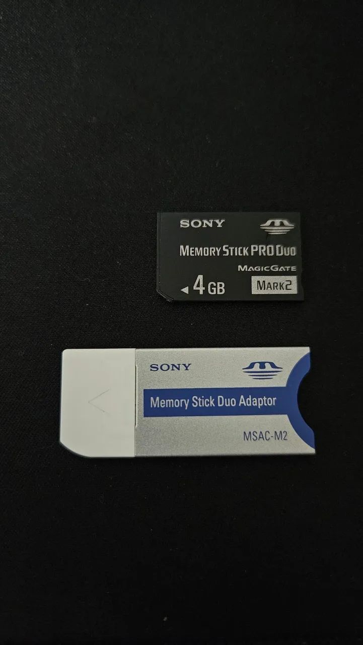 Memory stick pro duo 4gb + adaptador Sony original 
