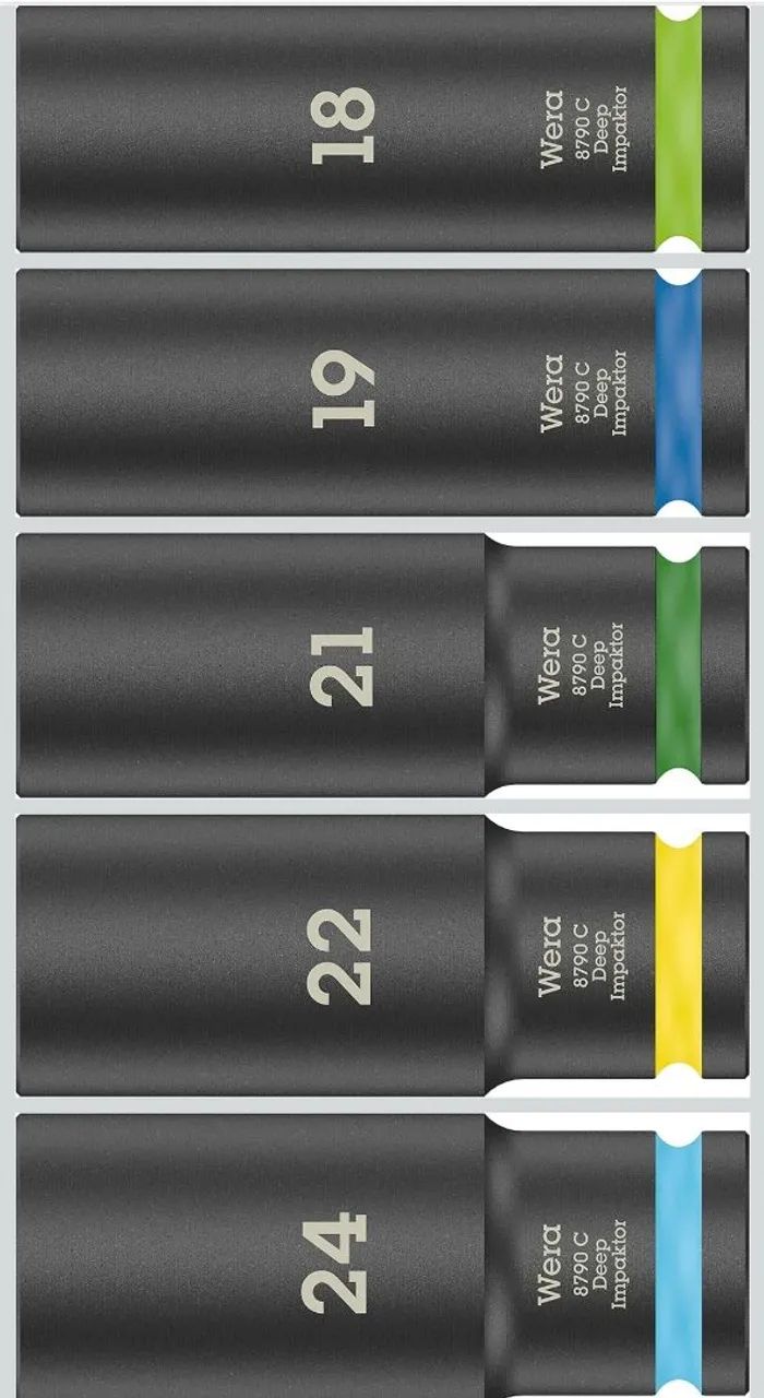 WERA - soquetes longos de impacto -11 peças. - Foto 3