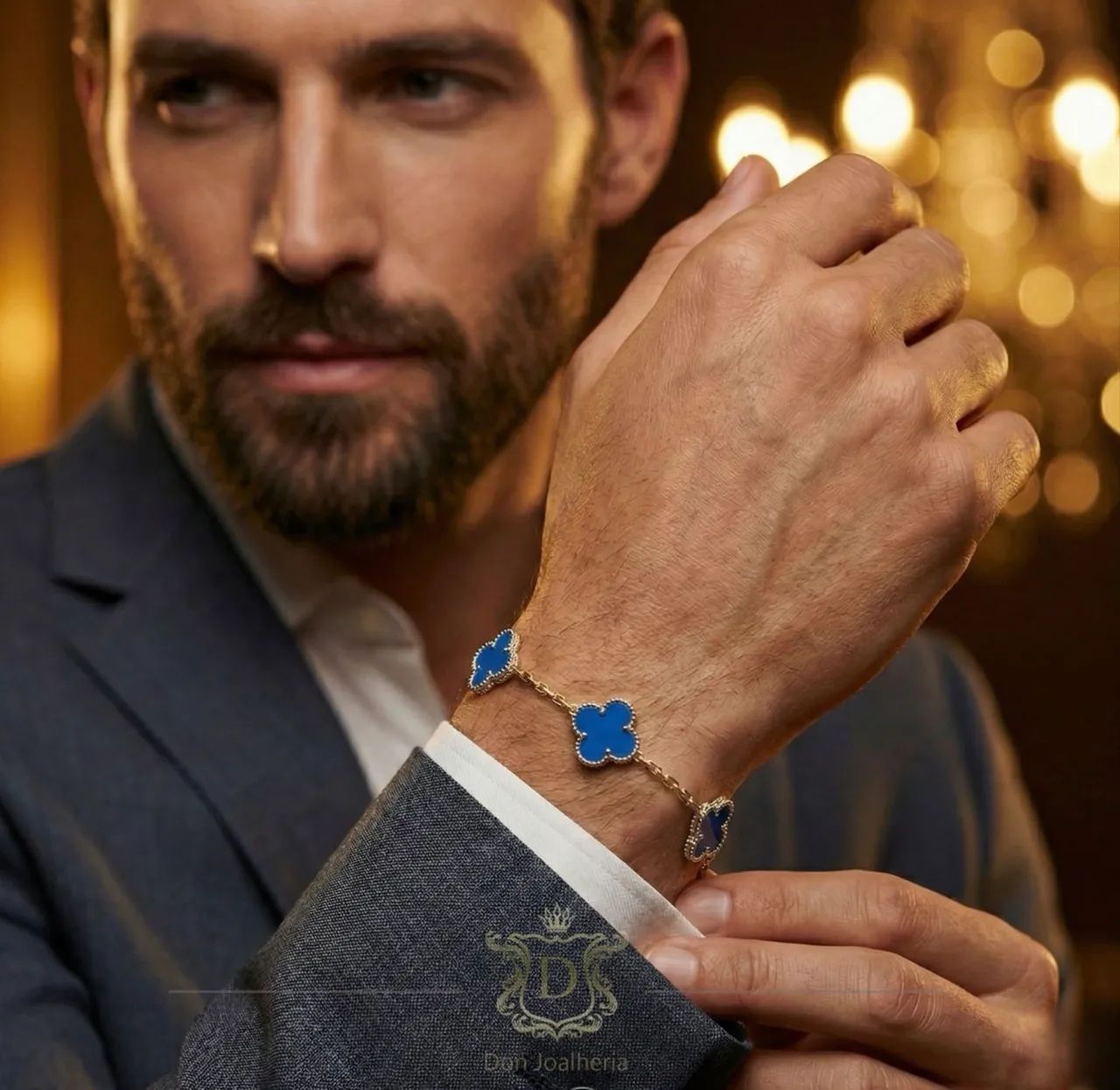 Pulseira Trevo em Ouro 18k 750 