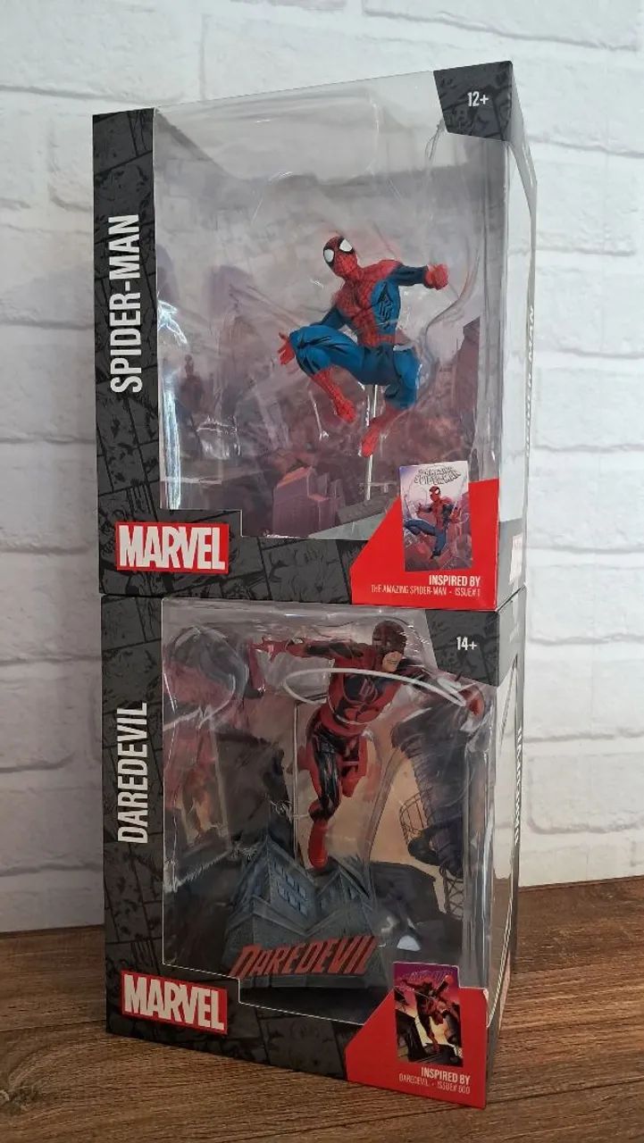 Pack McFarlane Marvel 1/10 - Homem-Aranha + Demolidor (Lacrados)