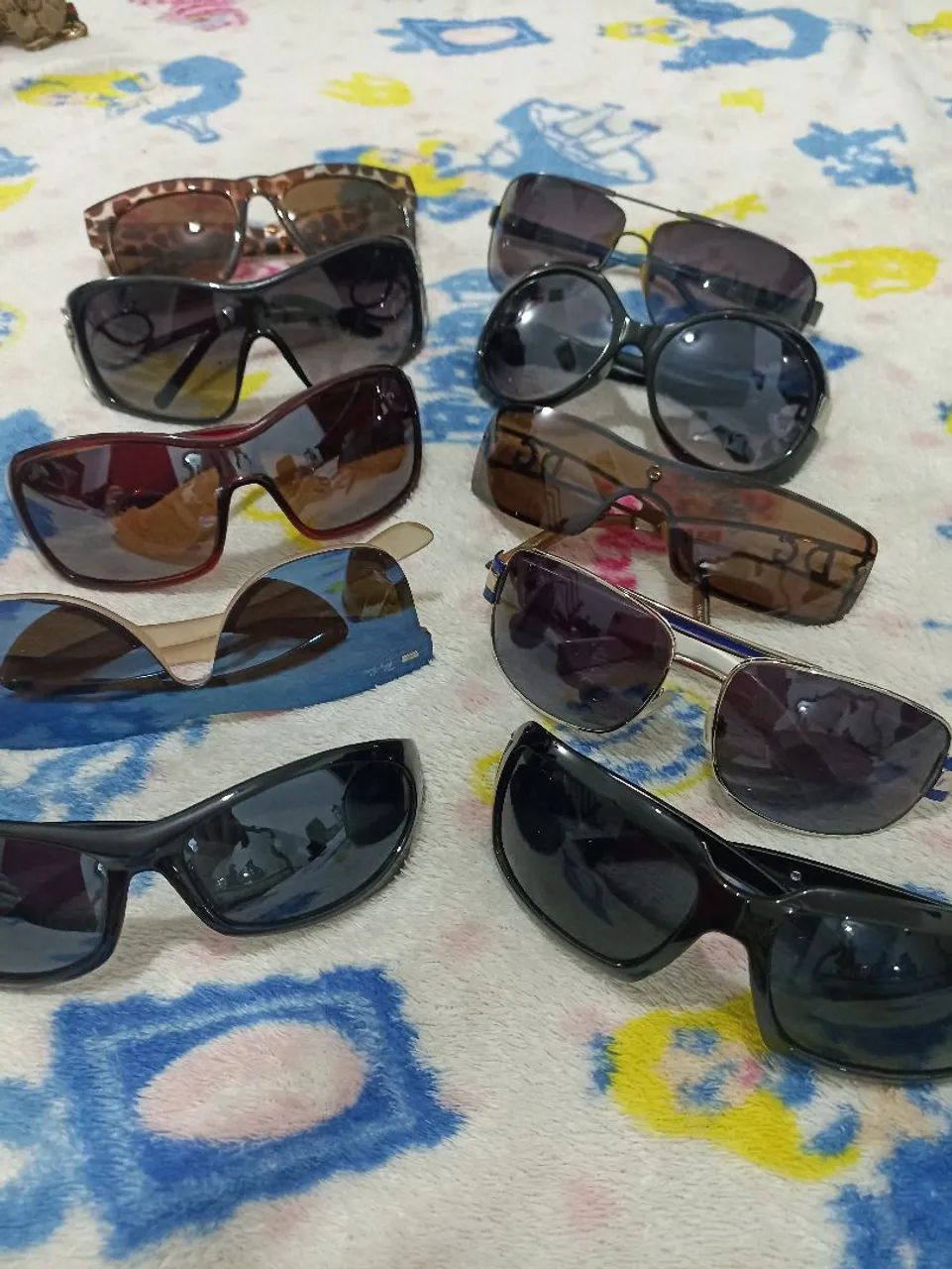 Kit 10 óculos de sol 