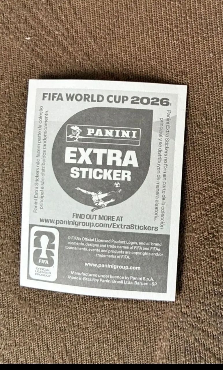 Jeremy Doku Ouro Figurinha Extra Sticker Copa - Foto 2
