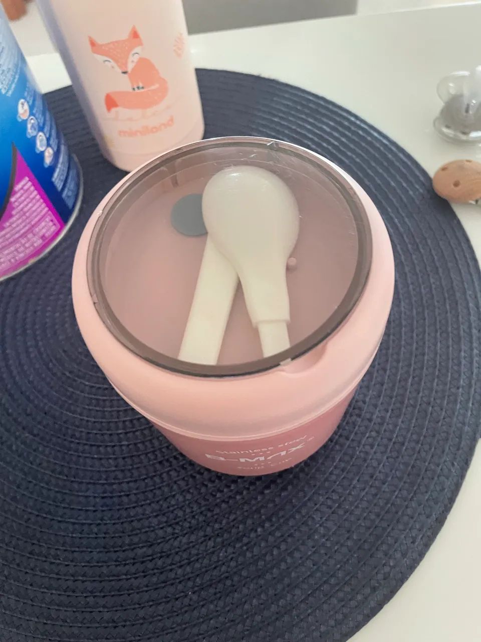 Copo térmico para comida bebê - Foto 4