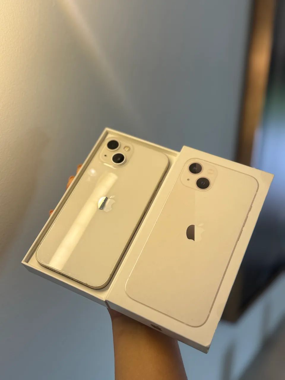 IPHONE 13 BRANCO - 128GB - TODO ORIGINAL 